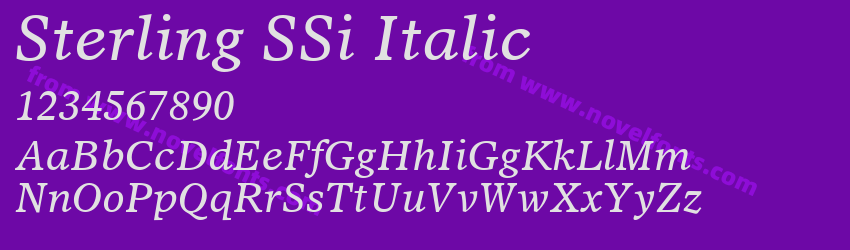 Sterling SSi ItalicPreview