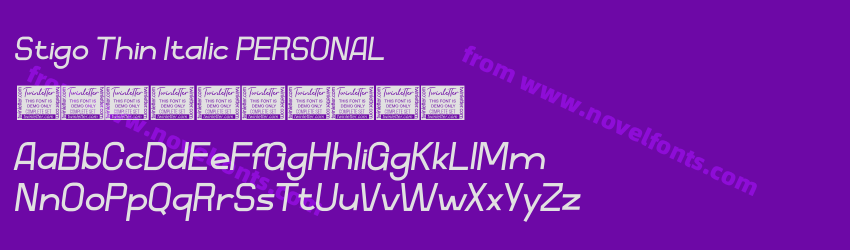 Stigo Thin Italic PERSONALPreview