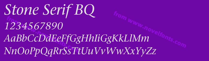 Stone Serif BQPreview