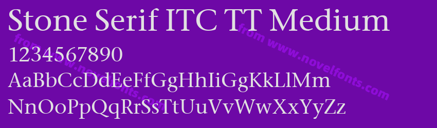 Stone Serif ITC TT MediumPreview