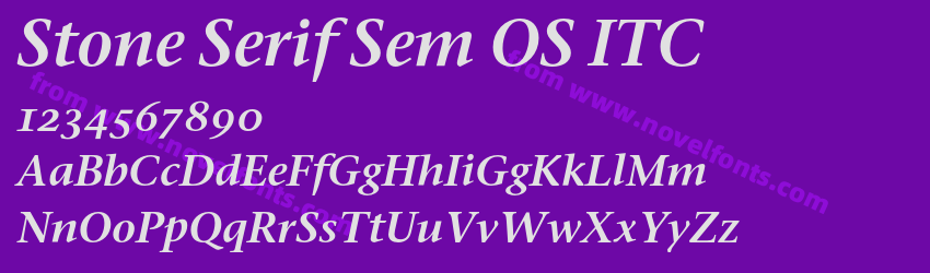 Stone Serif Sem OS ITCPreview