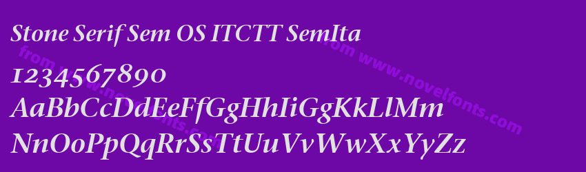 Stone Serif Sem OS ITCTT SemItaPreview