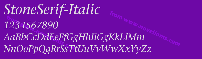 StoneSerif-ItalicPreview