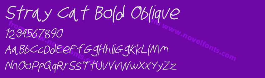 Stray Cat Bold ObliquePreview