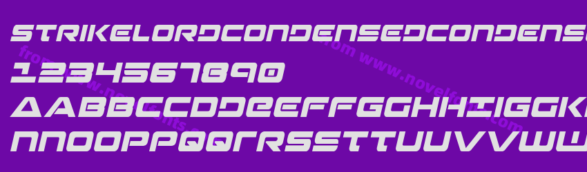 StrikelordCondensedCondensedItalicPreview