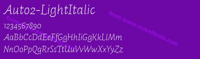 Auto2-LightItalicPreview
