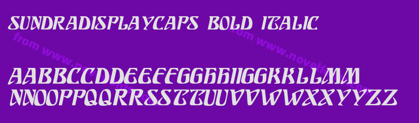 SundraDisplayCaps Bold ItalicPreview