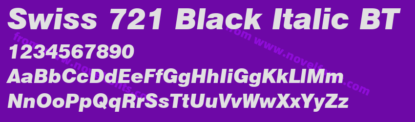 Swiss 721 Black Italic BTPreview