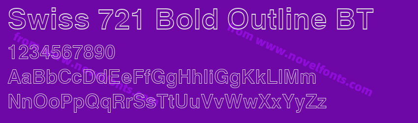 Swiss 721 Bold Outline BTPreview