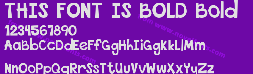 THIS FONT IS BOLD BoldPreview