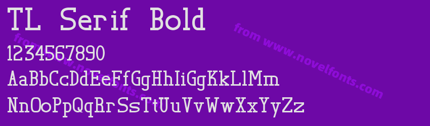 TL Serif BoldPreview