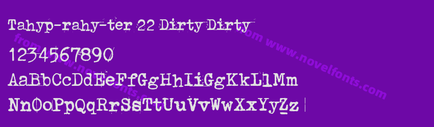 Tahyp-rahy-ter 22 Dirty DirtyPreview