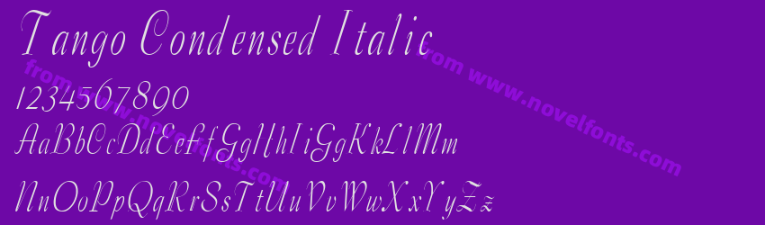 Tango Condensed ItalicPreview