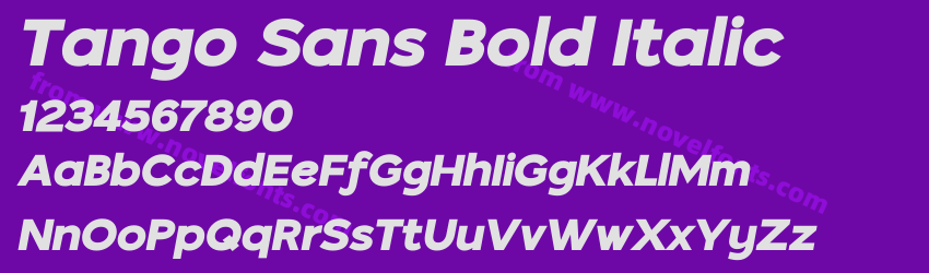 Tango Sans Bold ItalicPreview