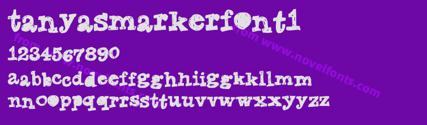 TanyasMarkerFont1Preview