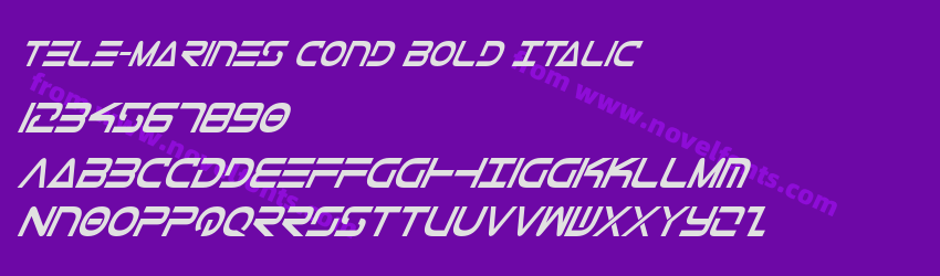 Tele-Marines Cond Bold ItalicPreview