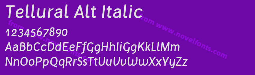 Tellural Alt ItalicPreview