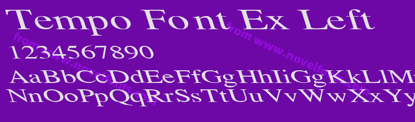 Tempo Font Ex LeftPreview