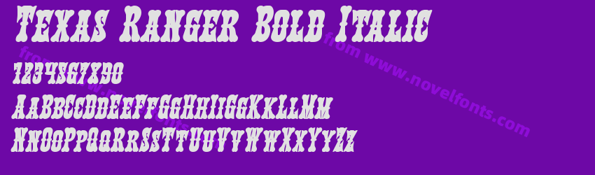 Texas Ranger Bold ItalicPreview