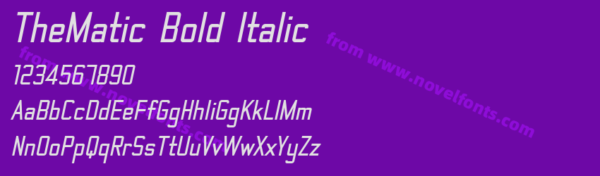 The Matic Bold ItalicPreview