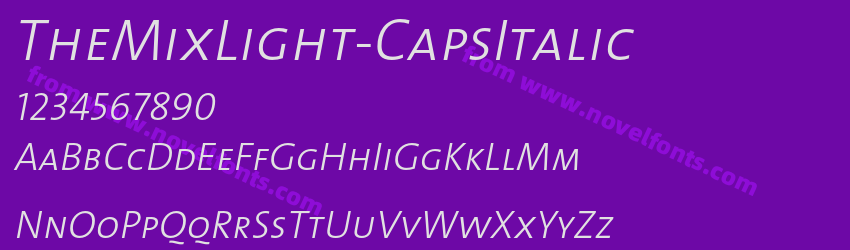 TheMixLight-CapsItalicPreview