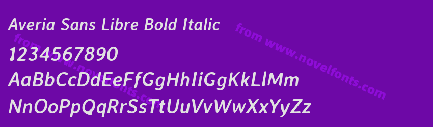 Averia Sans Libre Bold ItalicPreview