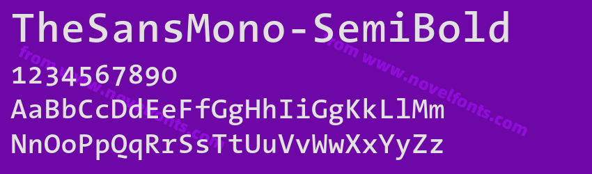 The Sans Mono SemiboldPreview