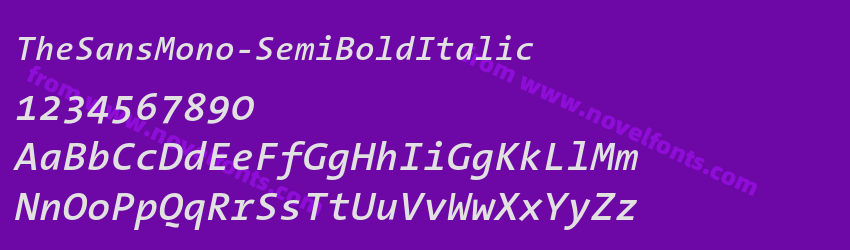 TheSansMono-SemiBoldItalicPreview