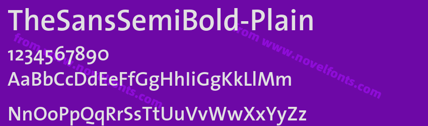 The Sans Semibold PlainPreview