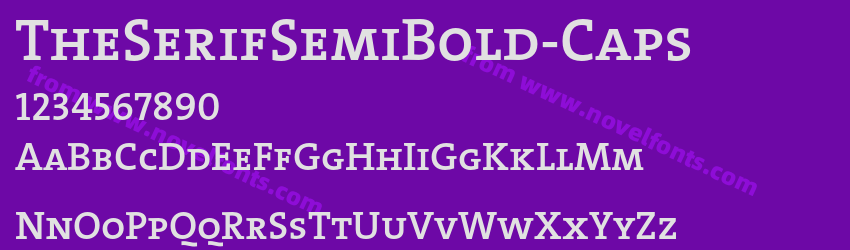 The Serif Semibold CapsPreview