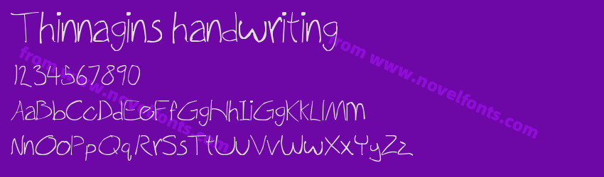 Thinnagins handwritingPreview