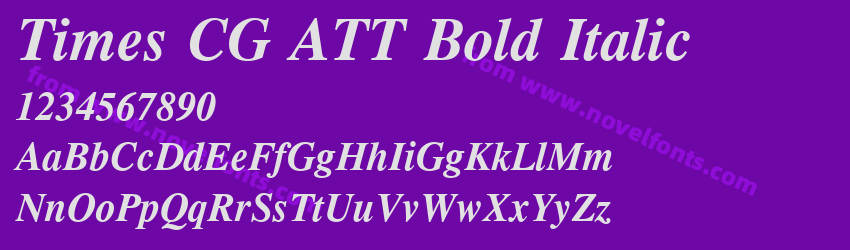 Times CG ATT Bold ItalicPreview