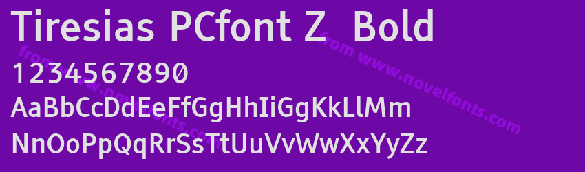 Tiresias PCfont Z  BoldPreview