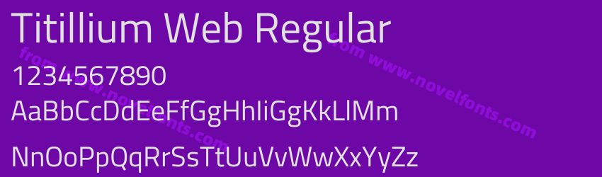 Titillium Web RegularPreview