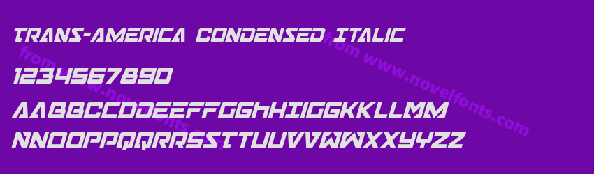 Trans-America Condensed ItalicPreview