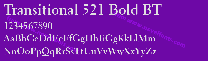 Transitional 521 Bold BTPreview