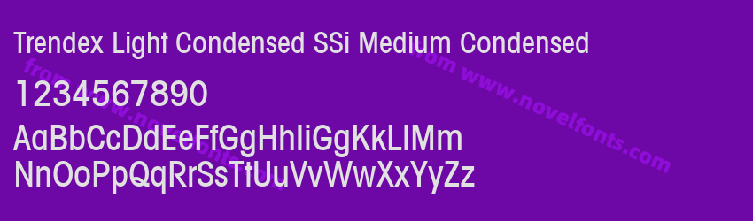 Trendex Light Condensed SSi Medium CondensedPreview