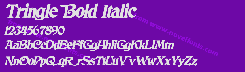 Tringle Bold ItalicPreview