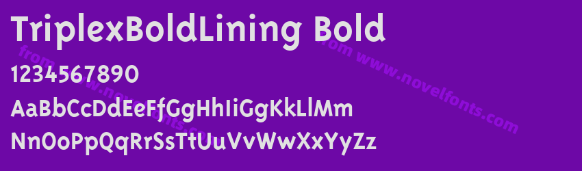 Triplex Bold Lining BoldPreview