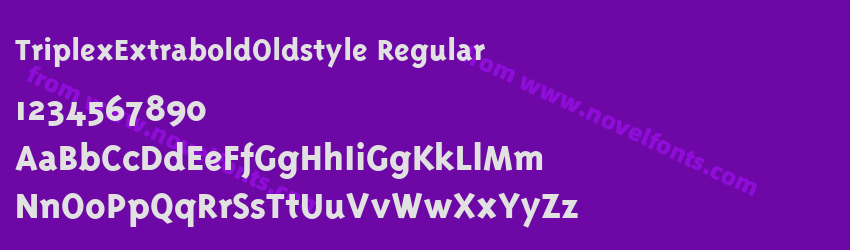 Triplex Extrabold Oldstyle RegularPreview