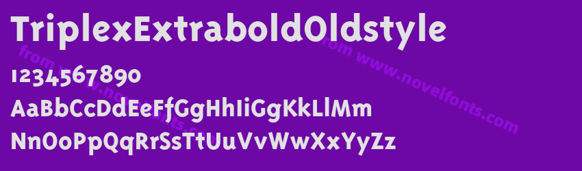 Triplex Extrabold OldstylePreview