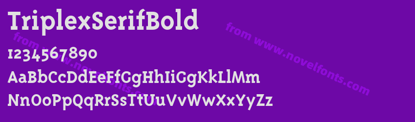 Triplex Serif BoldPreview