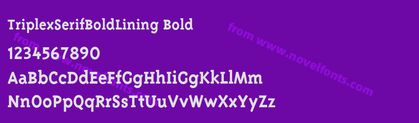 Triplex Serif Bold Lining BoldPreview