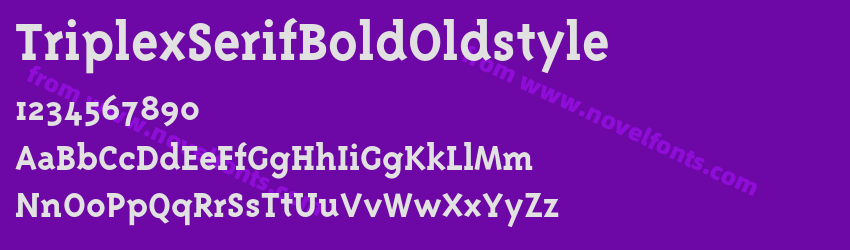 Triplex Serif Bold OldstylePreview