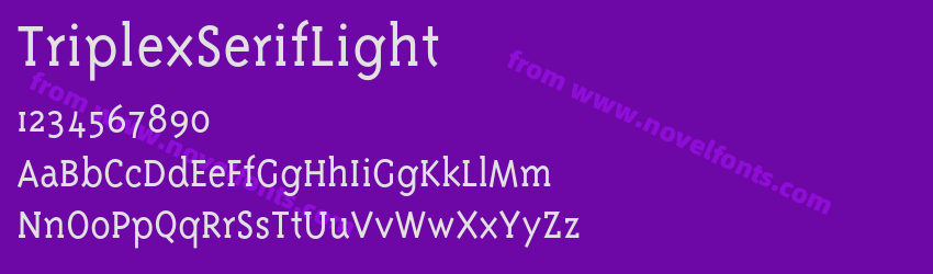 Triplex Serif LightPreview