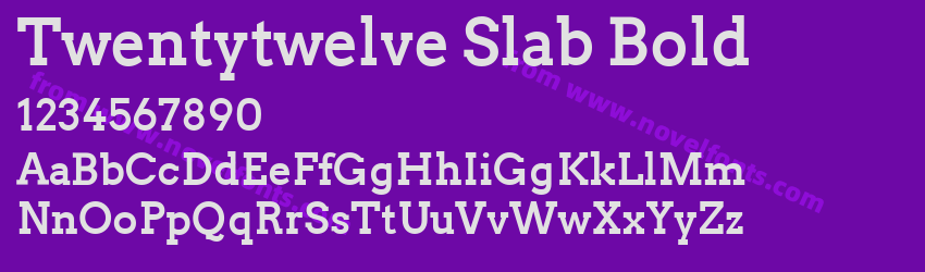 Twentytwelve Slab BoldPreview