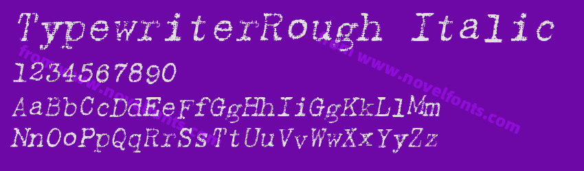 TypewriterRough ItalicPreview