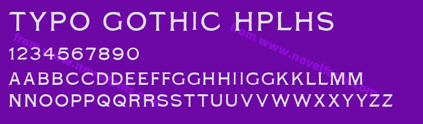 Typo Gothic HPLHSPreview