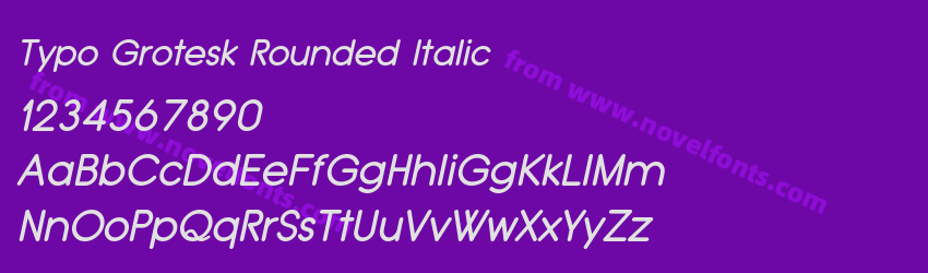 Typo Grotesk Rounded ItalicPreview