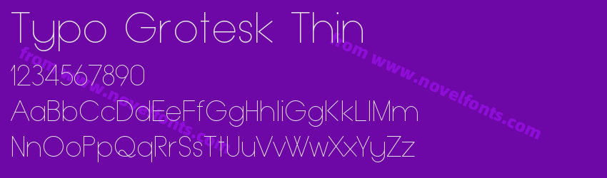 Typo Grotesk ThinPreview